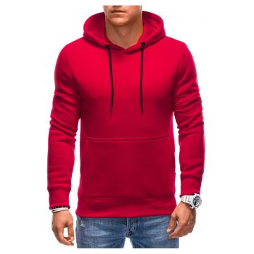 Hanorac cu imprimeu  EM-SSNZ-22FW-018 - Barbati - Fara fermoar - Cu gluga - Rosu