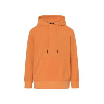 Hanorac regular fit cu buzunar frontal - Portocaliu