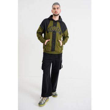 Hanorac Unleash The Spark - Negru/Kaki inchis