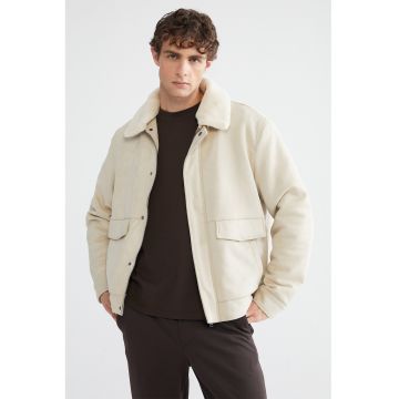 Jacheta cu buzunare laterale - Galben pal