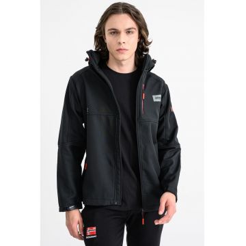 Jacheta cu gluga detasabila Tabloana - Negru