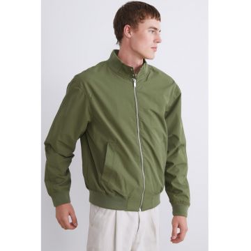 Jacheta cu guler mediu - Verde deschis