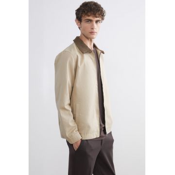 jacheta uni cu fermoar - Bej