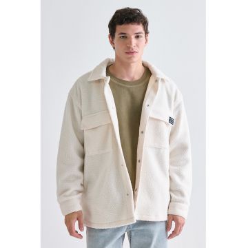 Jacheta uni lejera - Alb fildes