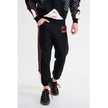 Pantaloni de trening cu imprimeu Triple Decker - Negru/Gri inchis