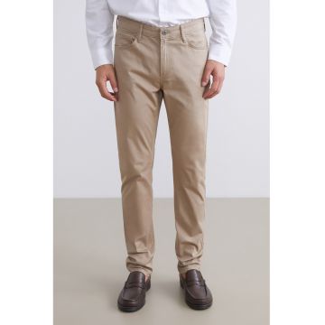 Pantaloni regular fit - Maro deschis