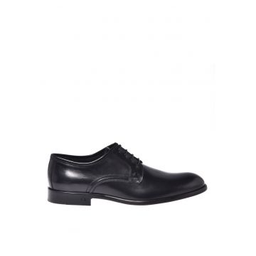 Pantofi derby din piele - Negru