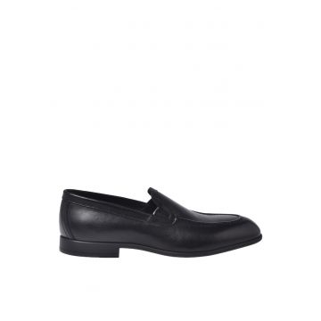 Pantofi loafer din piele - Negru