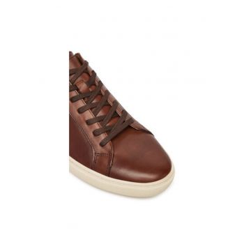 Pantofi sport barbati - 13614555 -  Piele naturala - Maro