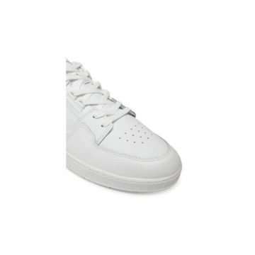 Pantofi sport barbati - 748SMA0016 -  Piele naturala - Alb - Alb