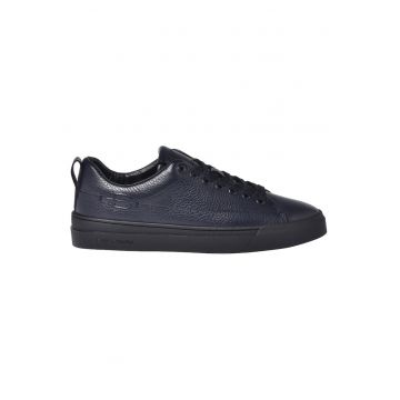 Pantofi sport de piele cu logo - Albastru