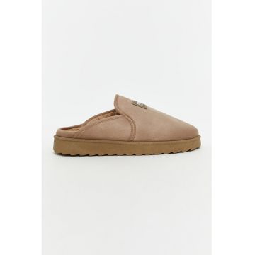 Papuci textili - Maro deschis