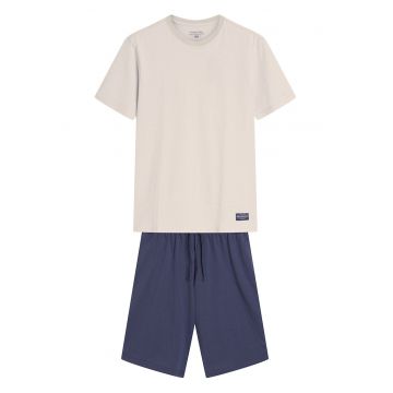 Pijama barbati Dive  alb - albastru - Albastru