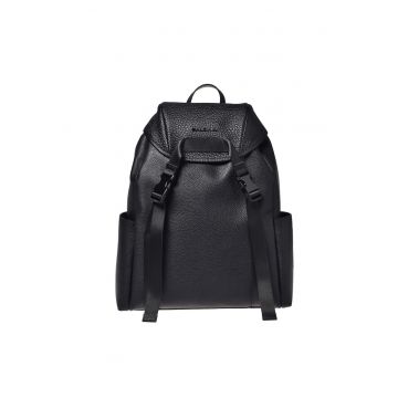Rucsac uni din piele - Negru