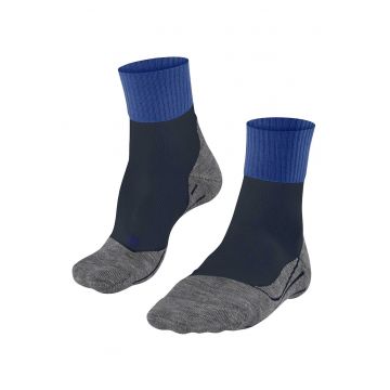 Sosete cu model colorblock pentru trekking si drumetii TK2 - Negru/Gri/Albastru