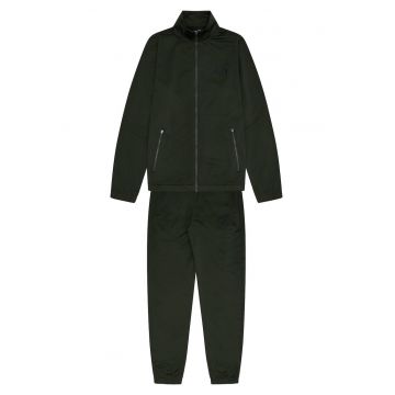 Trening cu fermoar si logo Kartoni - Verde inchis