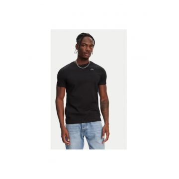 Tricou barbati  611187W - Bumbac - Negru