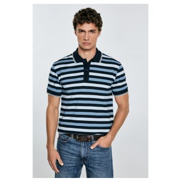Tricou polo piqué cu dungi Seulir 401