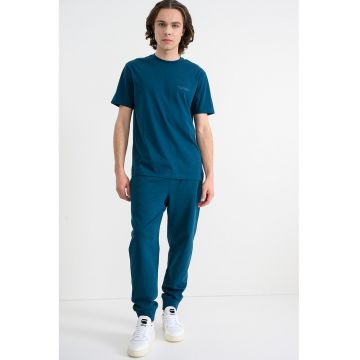 Tricou regular fit de bumbac - Albastru petrol