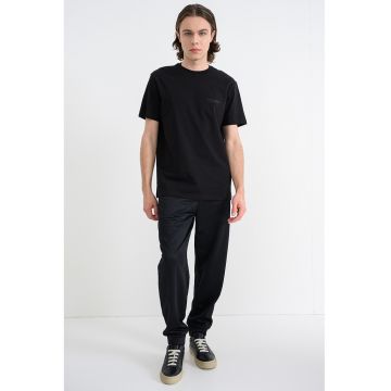 Tricou regular fit de bumbac - Negru