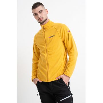 Bluza de trening cu fermoar si logo Tug - Galben sofran