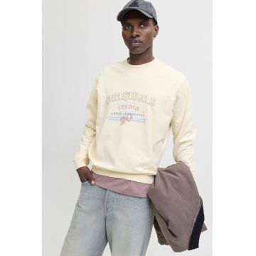 Bluza de trening cu text - Negru/Crem