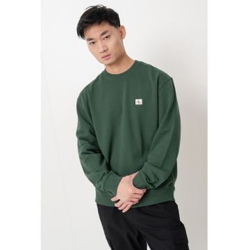 Bluza de trening lejera cu decolteu la baza gatului - Verde englez