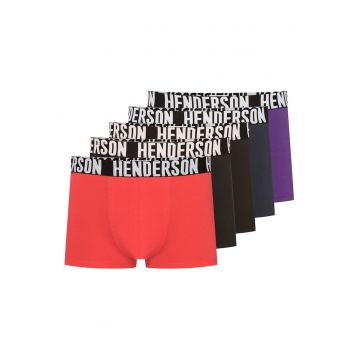 Boxeri Opener  set de 5 perechi negru - albastru - rosu - violet - Multicolor