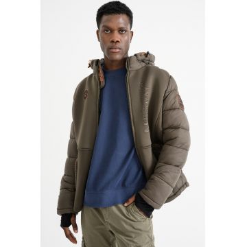 Geaca cu gluga Bafare - Kaki