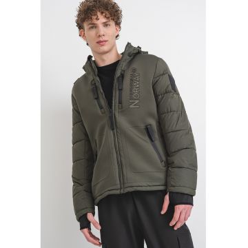 Geaca cu imprimeu logo Beachwood - Kaki