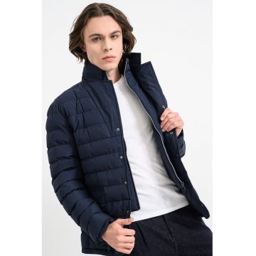 Geaca dubla cu fermoar Bao - Bleumarin