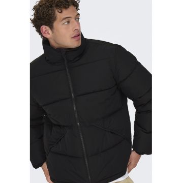 Geaca matlasata cu vatelina - Negru