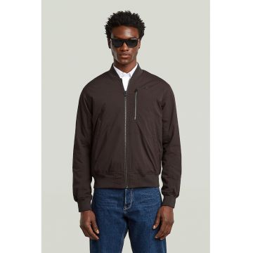 Jacheta bomber cu buzunare oblice - Maro inchis