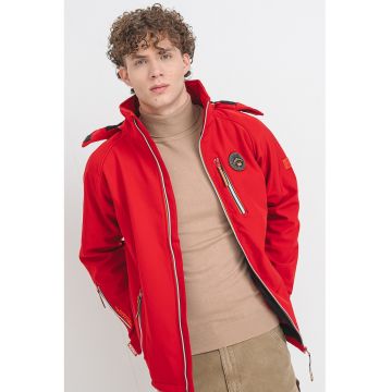 Jacheta cu gluga detasabila Tabim - Rosu