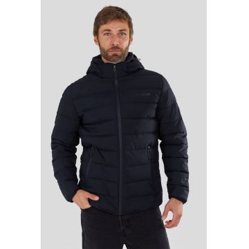 Jacheta cu gluga pentru trekking Hubble - Bleumarin