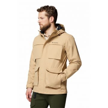 Jacheta impermeabila cu gluga Landroamer II - Maro nisip