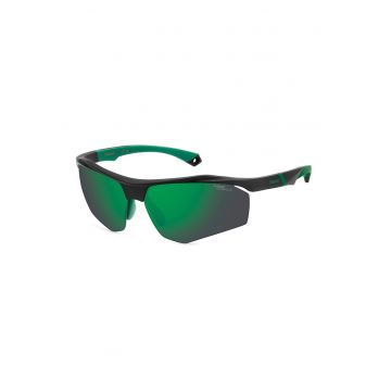 Ochelari de soare wrap cu lentile polarizate - 68-10-135 - Verde/Negru