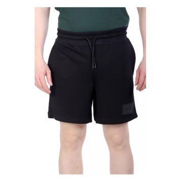 Pantaloni barbati -  Bermuda - negru - 50% viscoza - 45% poliester - 5% elastan -