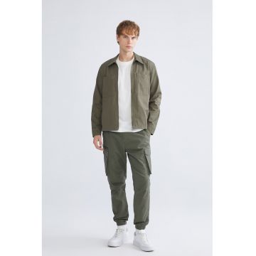 Pantaloni cargo cu snur - Verde/Kaki