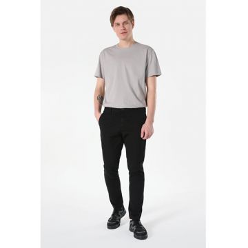 Pantaloni De Barbati Negru Slim Fit