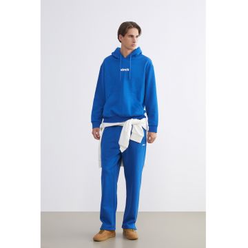 Pantaloni de trening drepti cu croiala dreapta - Albastru royal