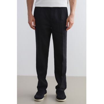 Pantaloni eleganti de in - Negru
