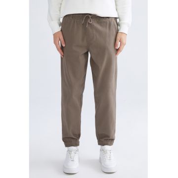 Pantaloni slim-fit cu buzunare laterale - Bleumarin