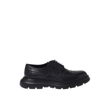 Pantofi brogue din piele - Negru