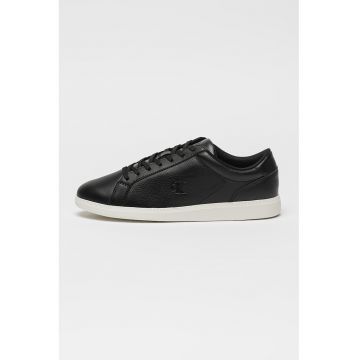 Pantofi sport din piele cu captuseala din piele ecologica - Negru