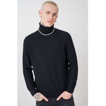 Pulover cu guler inalt Elgin - Negru