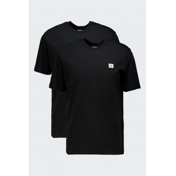 Set de tricouri din bumbac - 2 piese - Negru