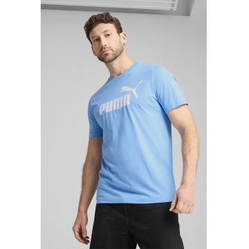 Tricou cu imprimeu logo - Albastru pastel