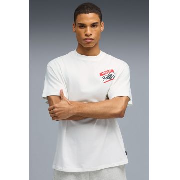 Tricou cu imprimeu pe partea din spate - pentru baschet HooperHotline - Rosu/Galben sofran/Alb optic