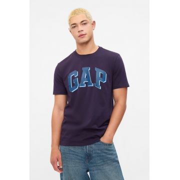 Tricou de bumbac cu imprimeu logo - Violet